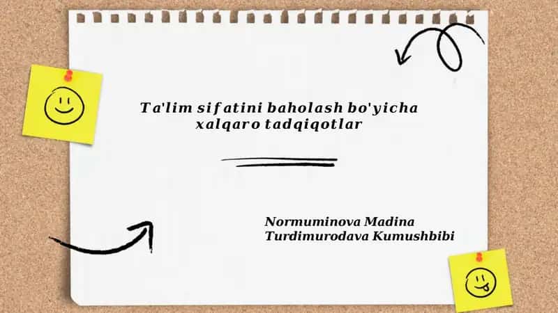 Ta'lim sifatini xalqaro taqqoslashda PISA tadqiqotining roli va natijalari 1