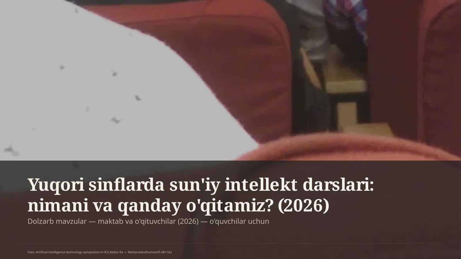 Sun'iy intellekt darslari 1