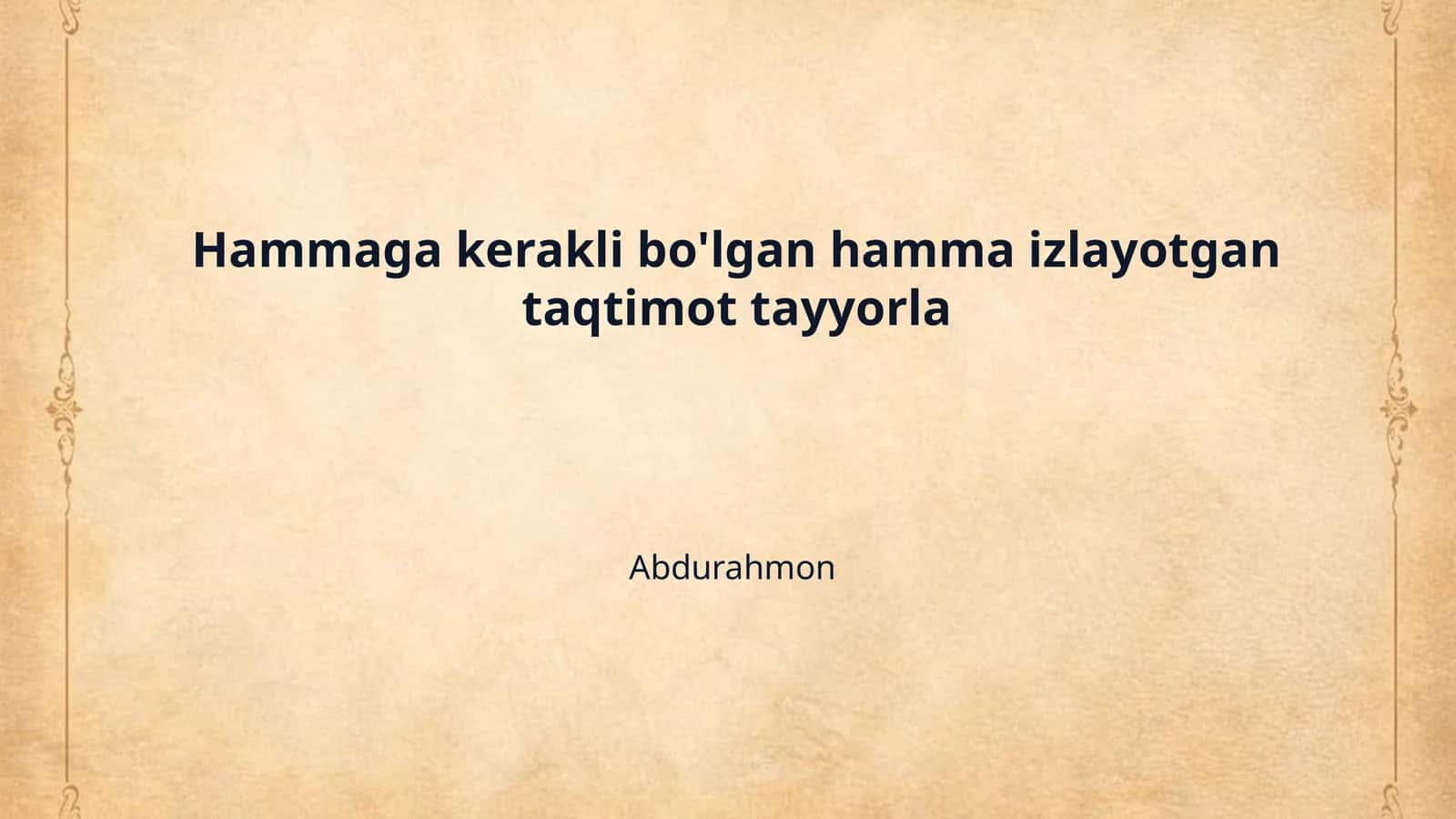Professional Taqdimot Tayyorlash 1