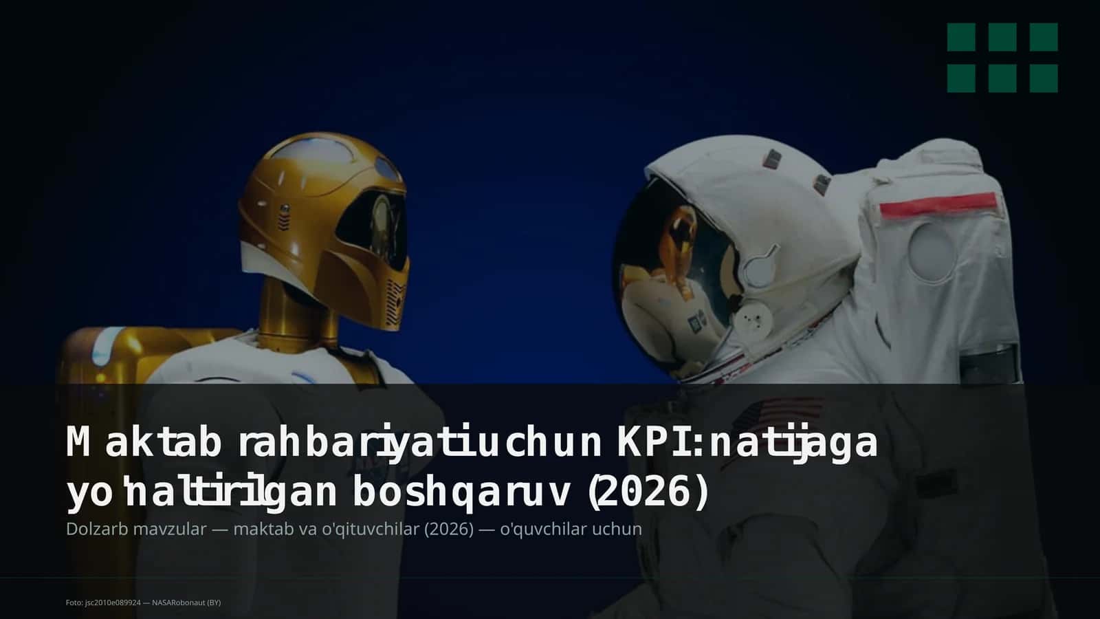 KPI: natijaga yo'naltirilgan boshqaruv (2026) 1