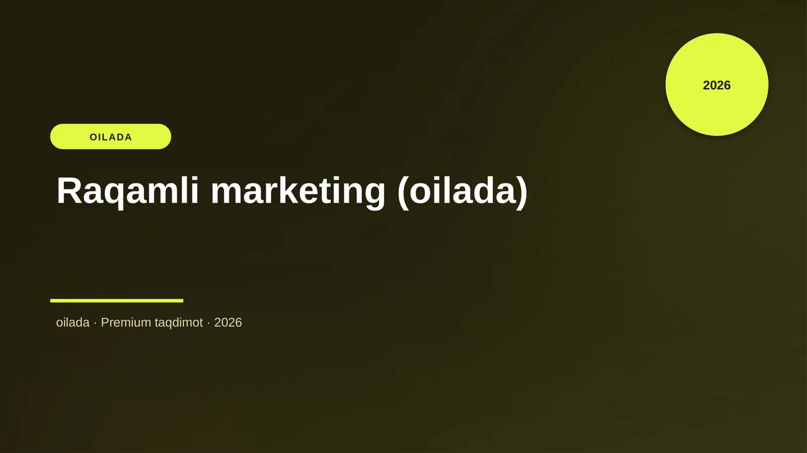 Raqamli marketing (oilada) 3