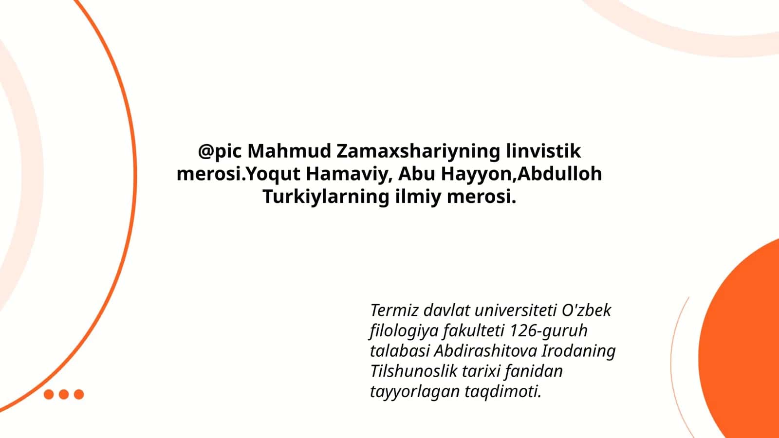Mahmud Zamaxshariyning linvistik merosi 1