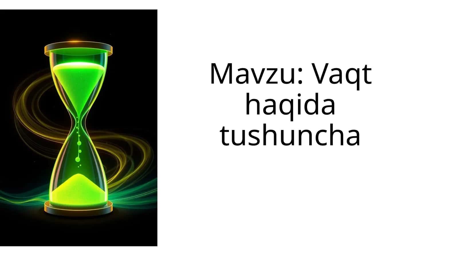 Vaqt haqida tushuncha 1