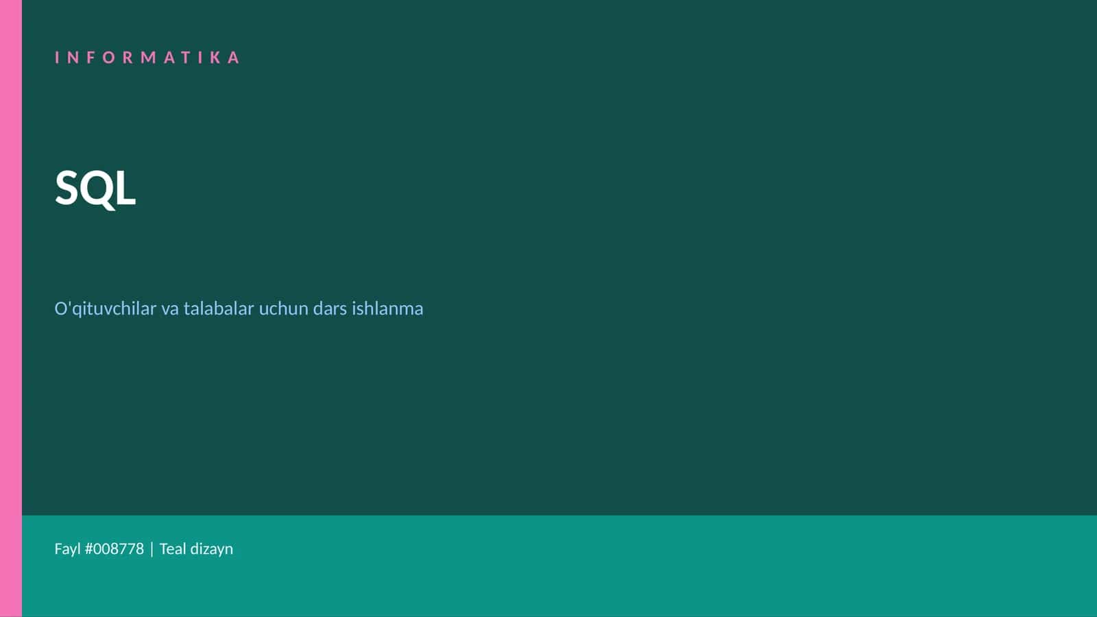 INFORMATIKA 1