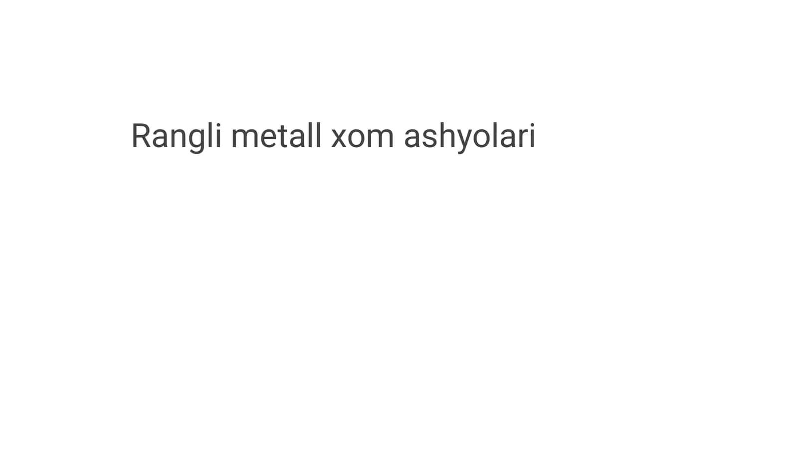 Rangli metall xom ashyolari 1