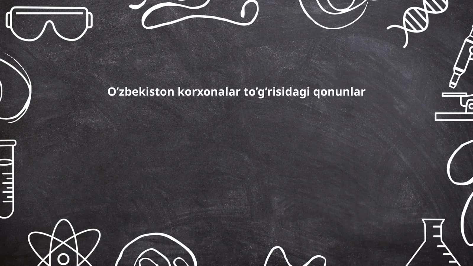 O'zbekiston korxonalar to'g'risidagi qonunlar 1