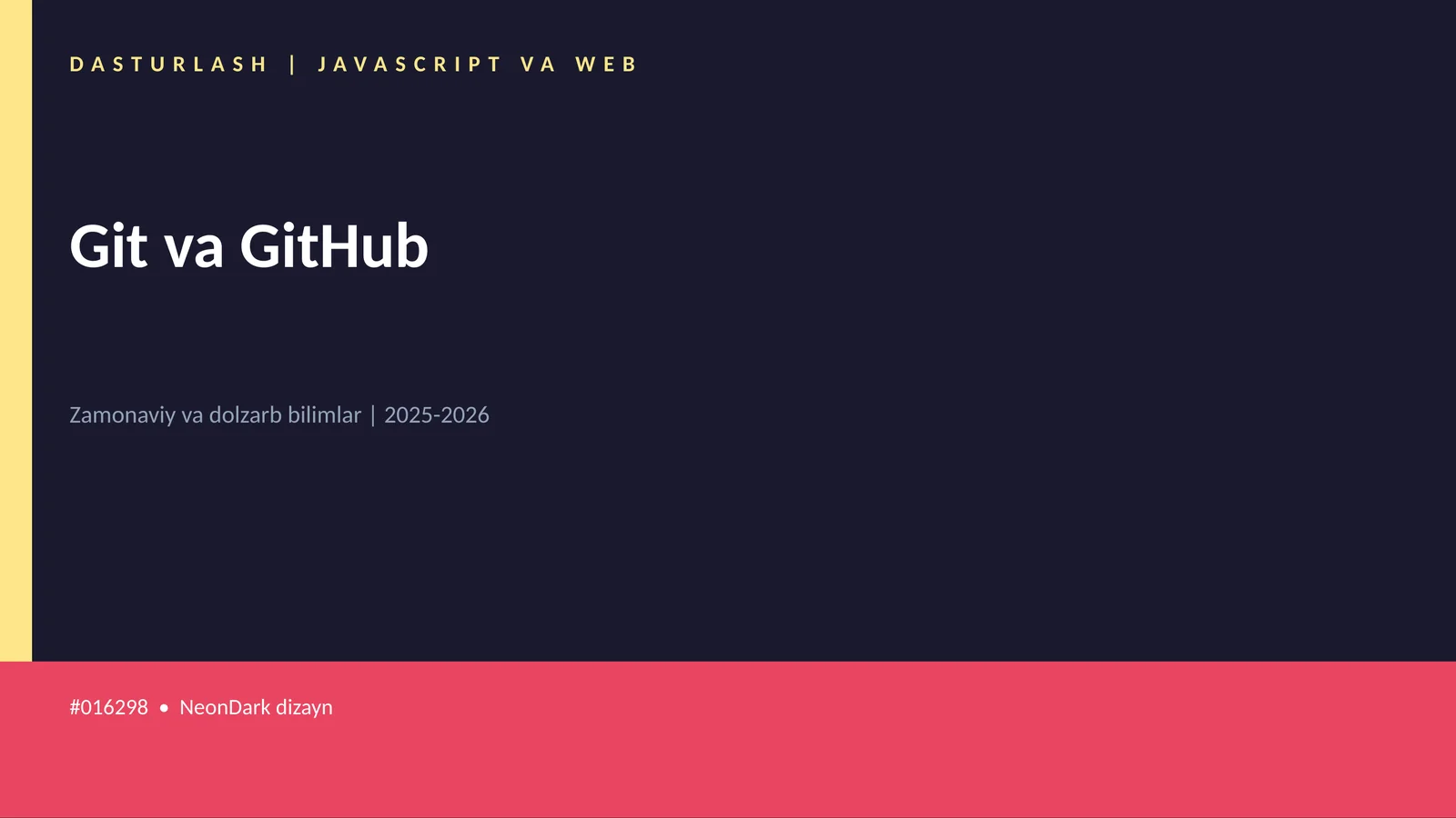 Git va GitHub 1