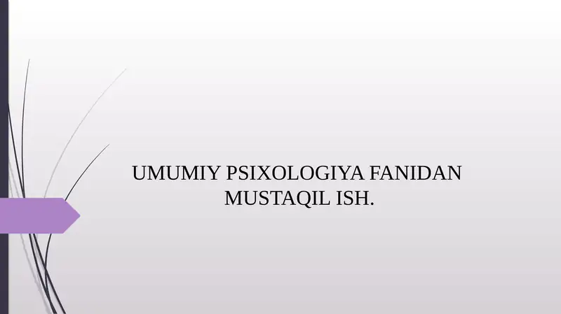 Diqqat mavzusida tadqimot 1