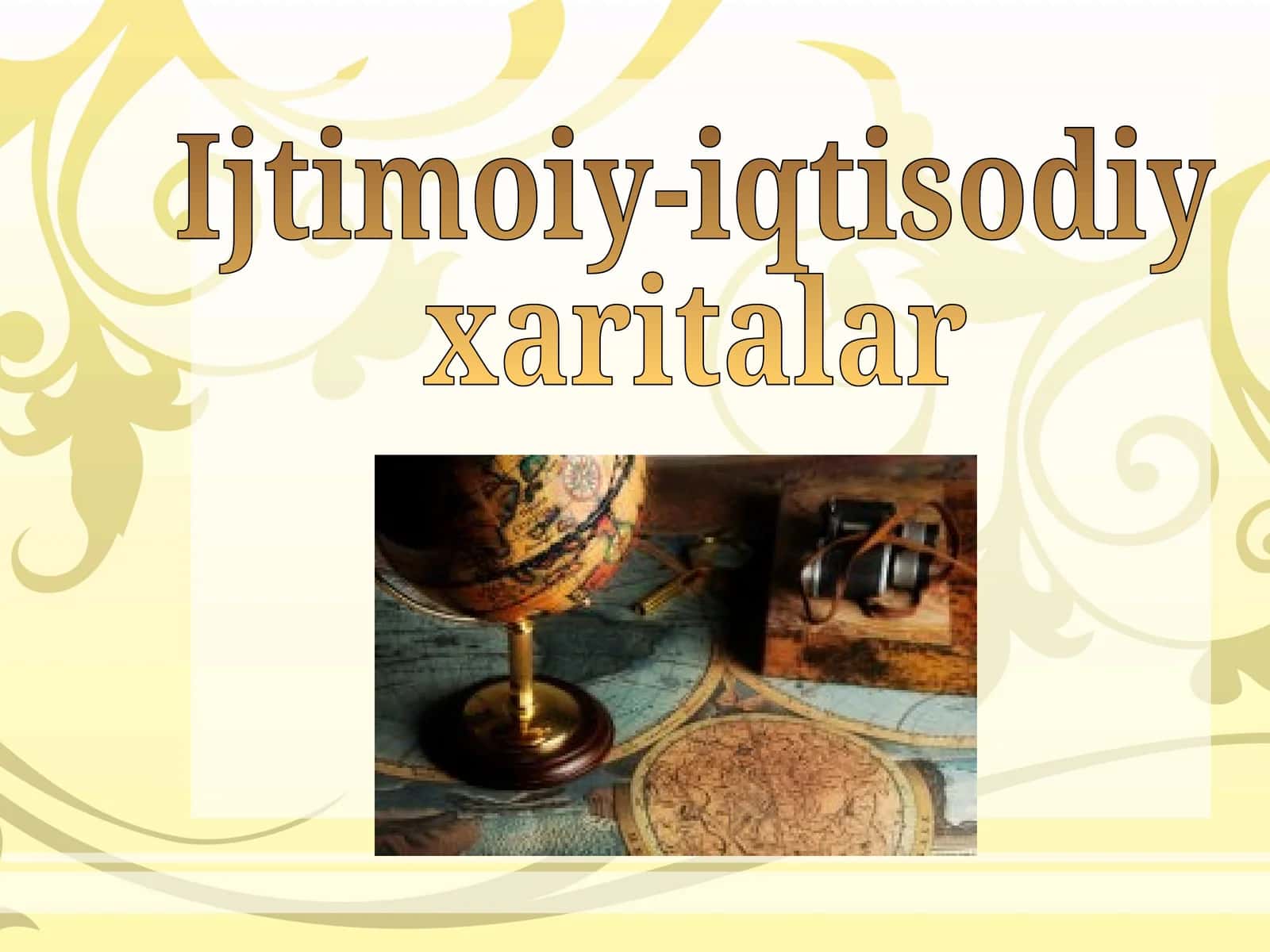 8-sinf Geografiya fanidan Ijtimoiy-iqtisodiy xaritalar dars taqdimoti 1