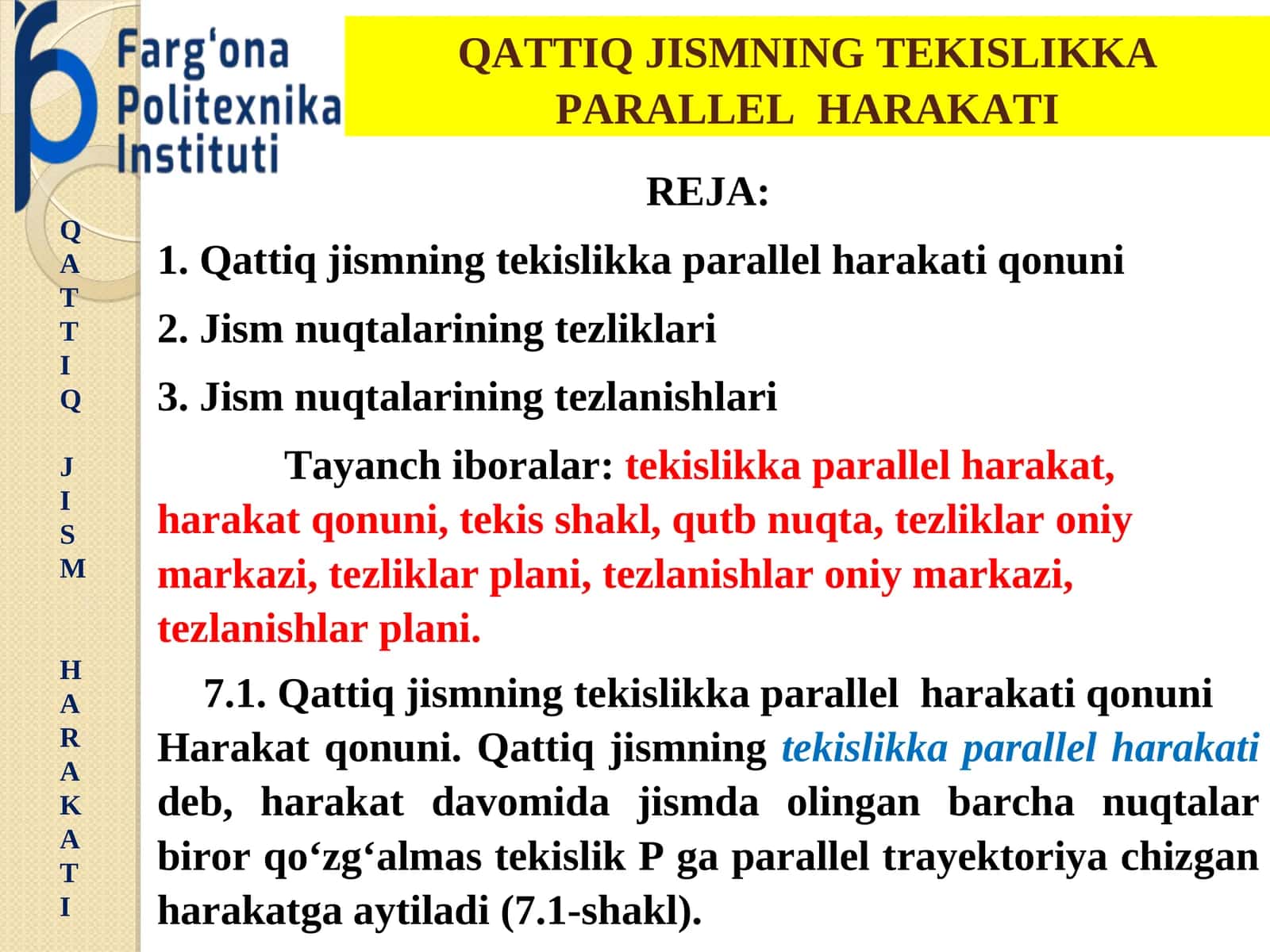 QATTIQ JISM HARAKATI 1