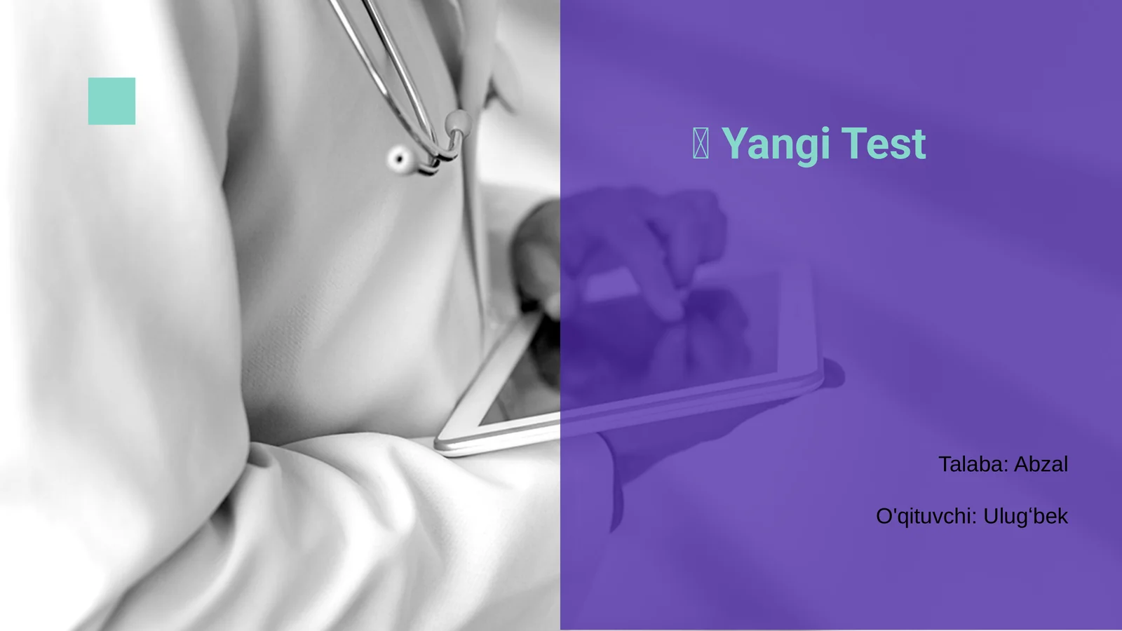 Yangi Test 1
