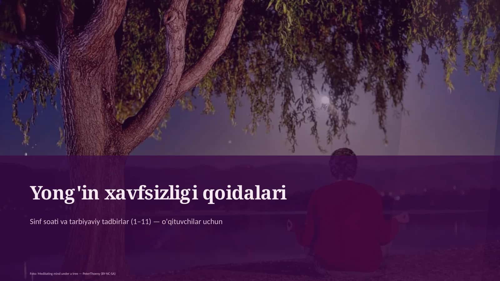 Yong'in xavfsizligi qoidalari 1