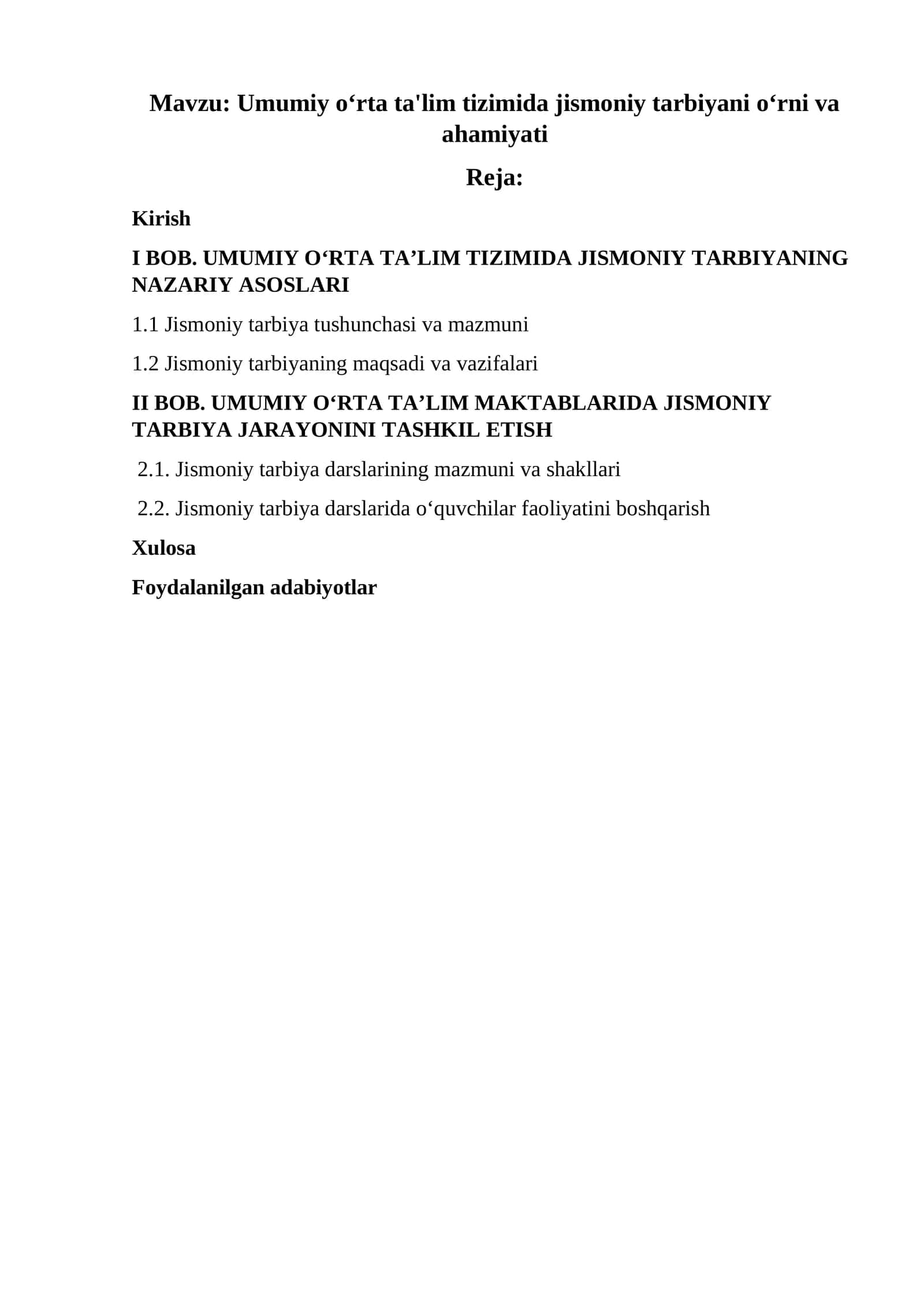 Umumiy o‘rta ta'lim tizimida jismoniy tarbiyani o‘rni va ahamiyat 1