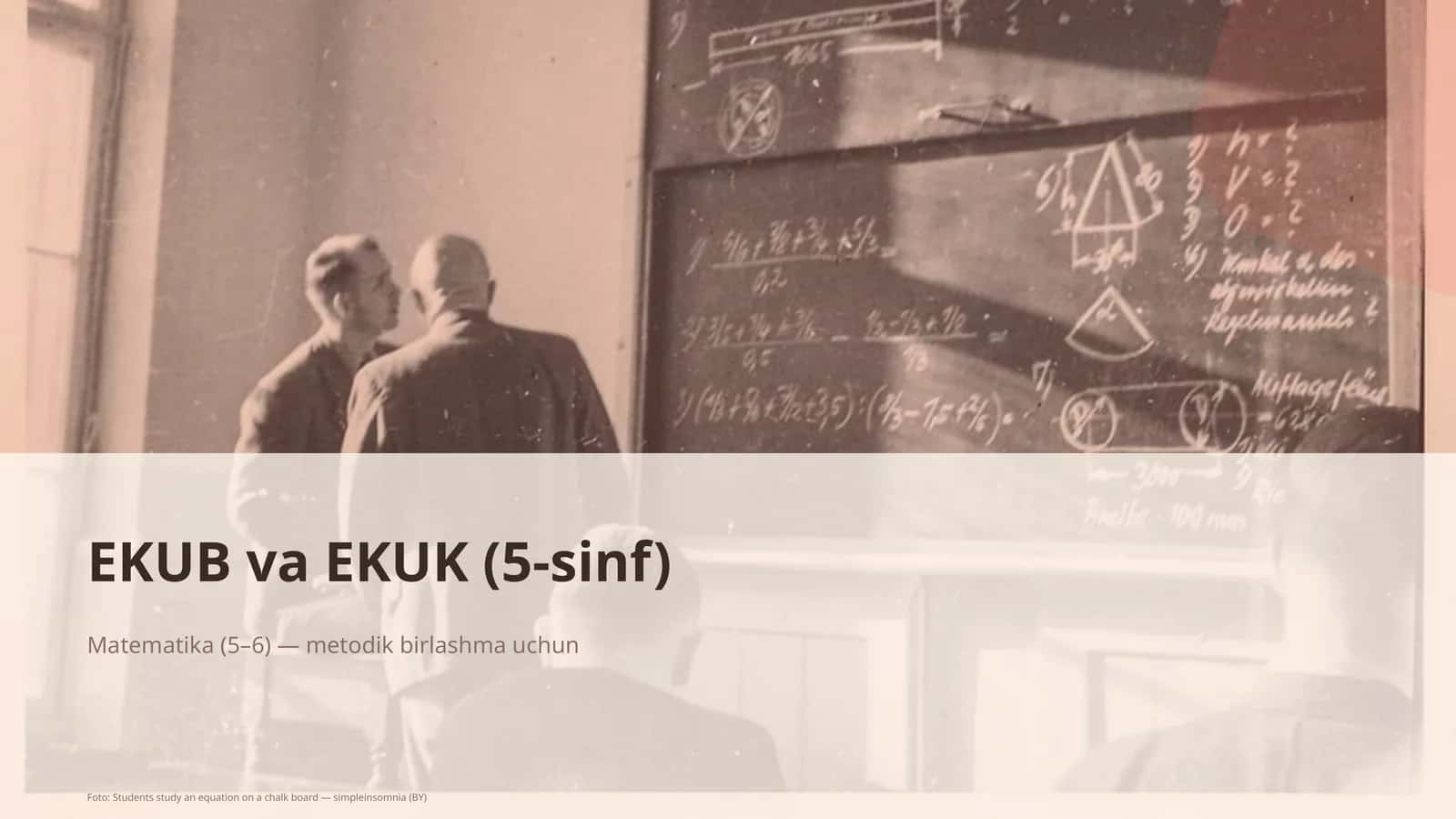 EKUB va EKUK (5-sinf) 1
