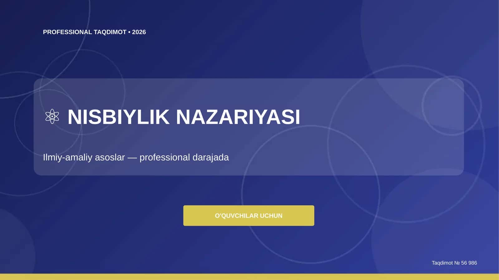 Nisbiylik Nazariyasi 1