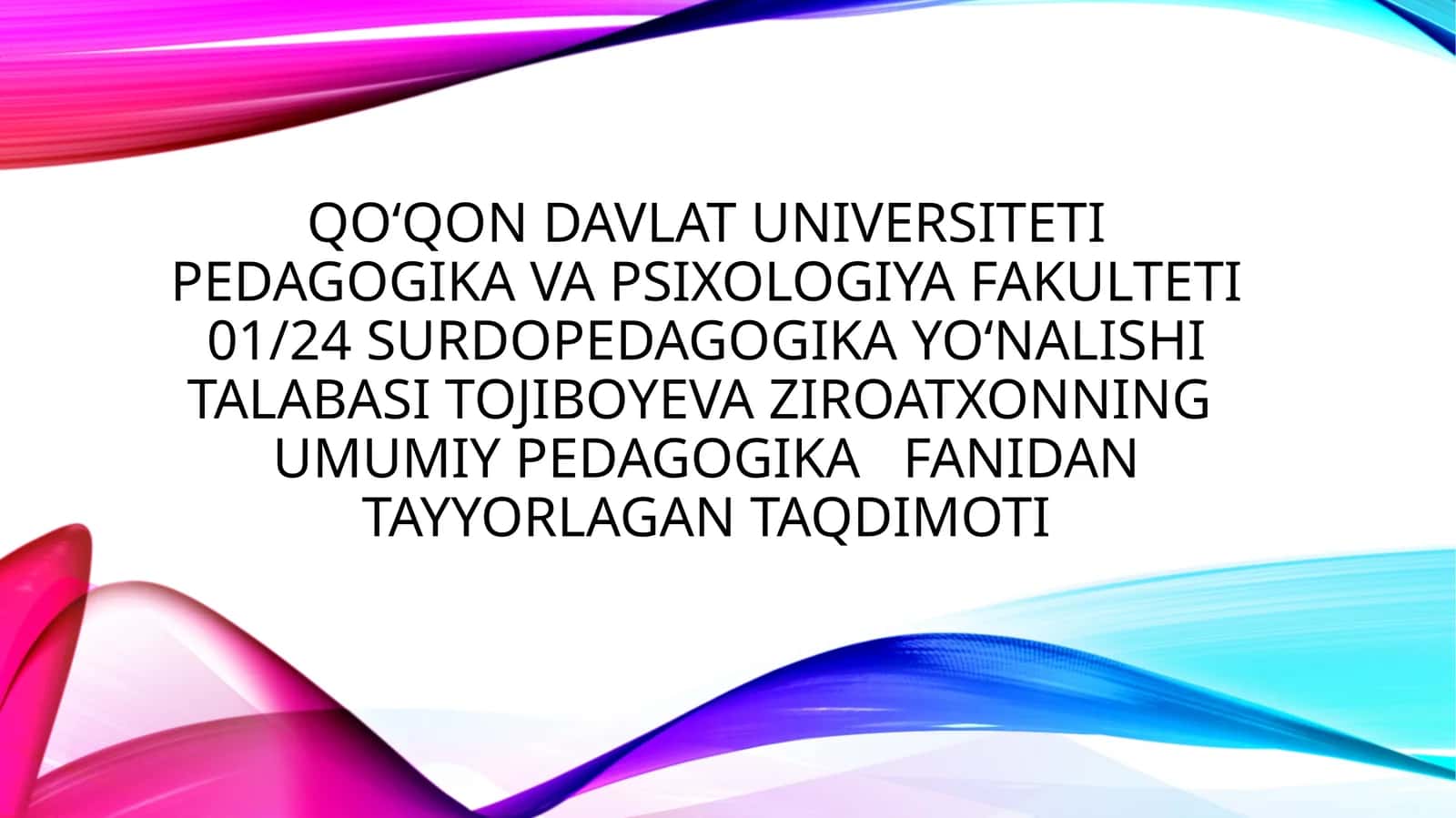 Jadid marifatparvarlarning pedagogik qarashlari 1