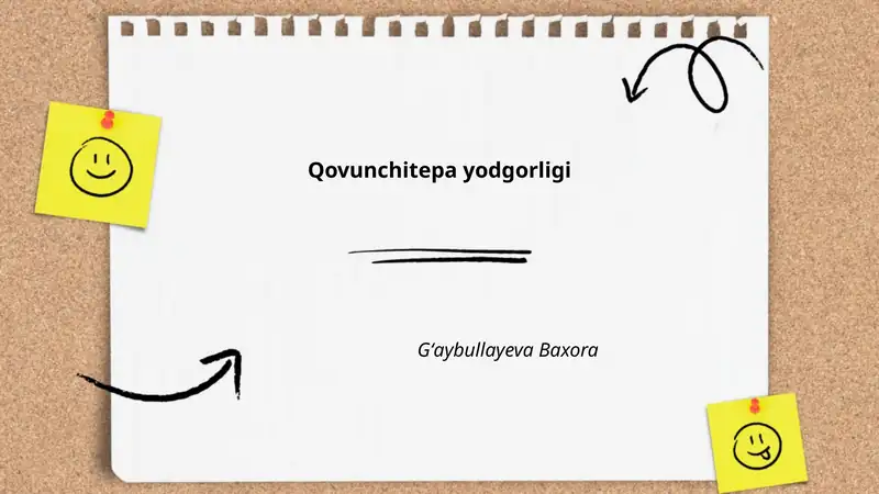 Qovunchitepa yodgorligi 1