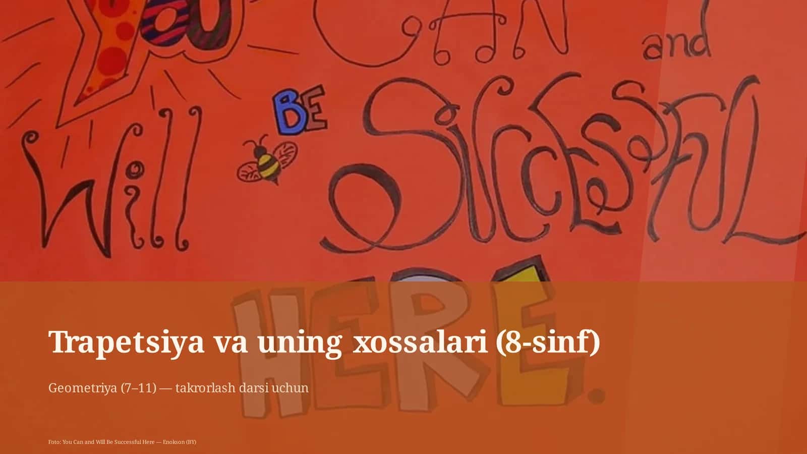 Trapetsiya va uning xossalari (8-sinf) 1