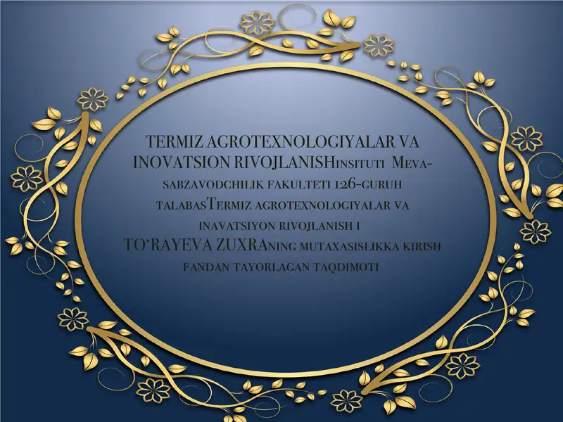 Sut mahsulotlarini saqlash va dastlabki qayta ishlash texnologiyasi 1