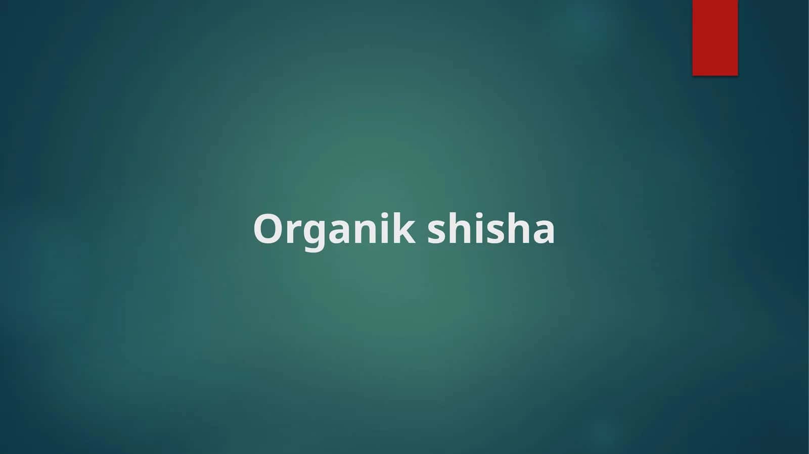 Organik shisha 1