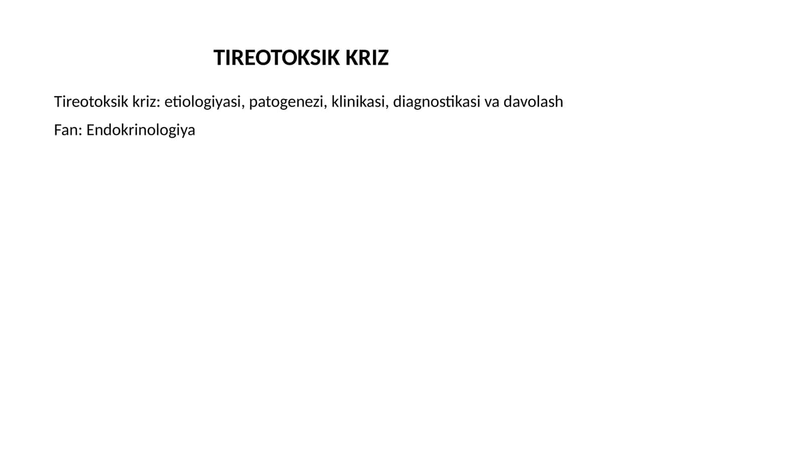 Tireotoksik kriz 1