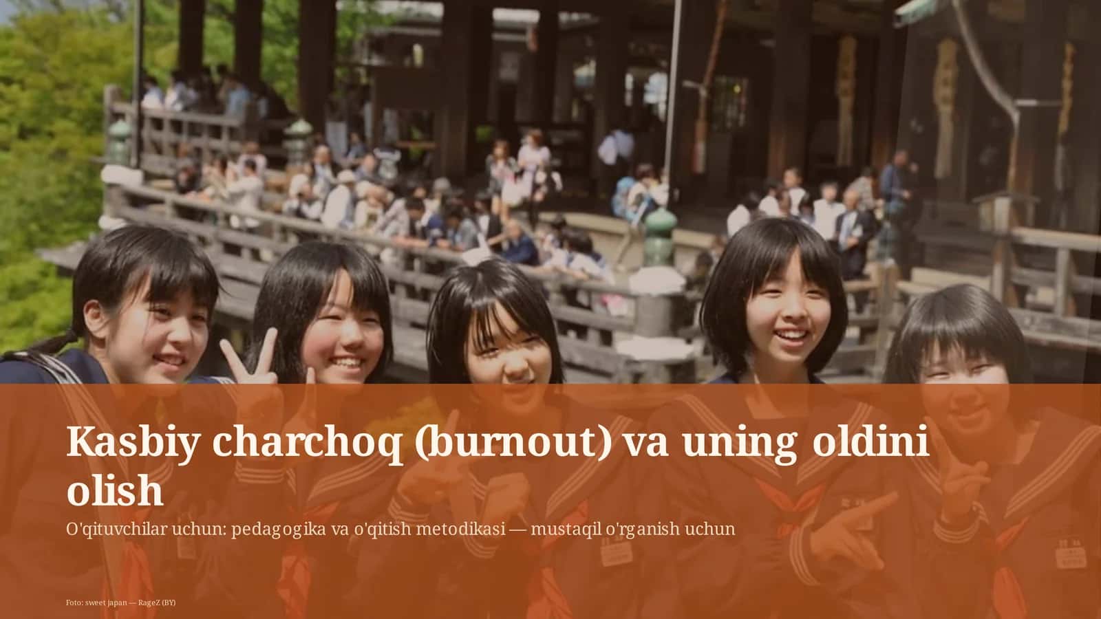 Kasbiy charchoq (burnout) va uning oldini olish 1