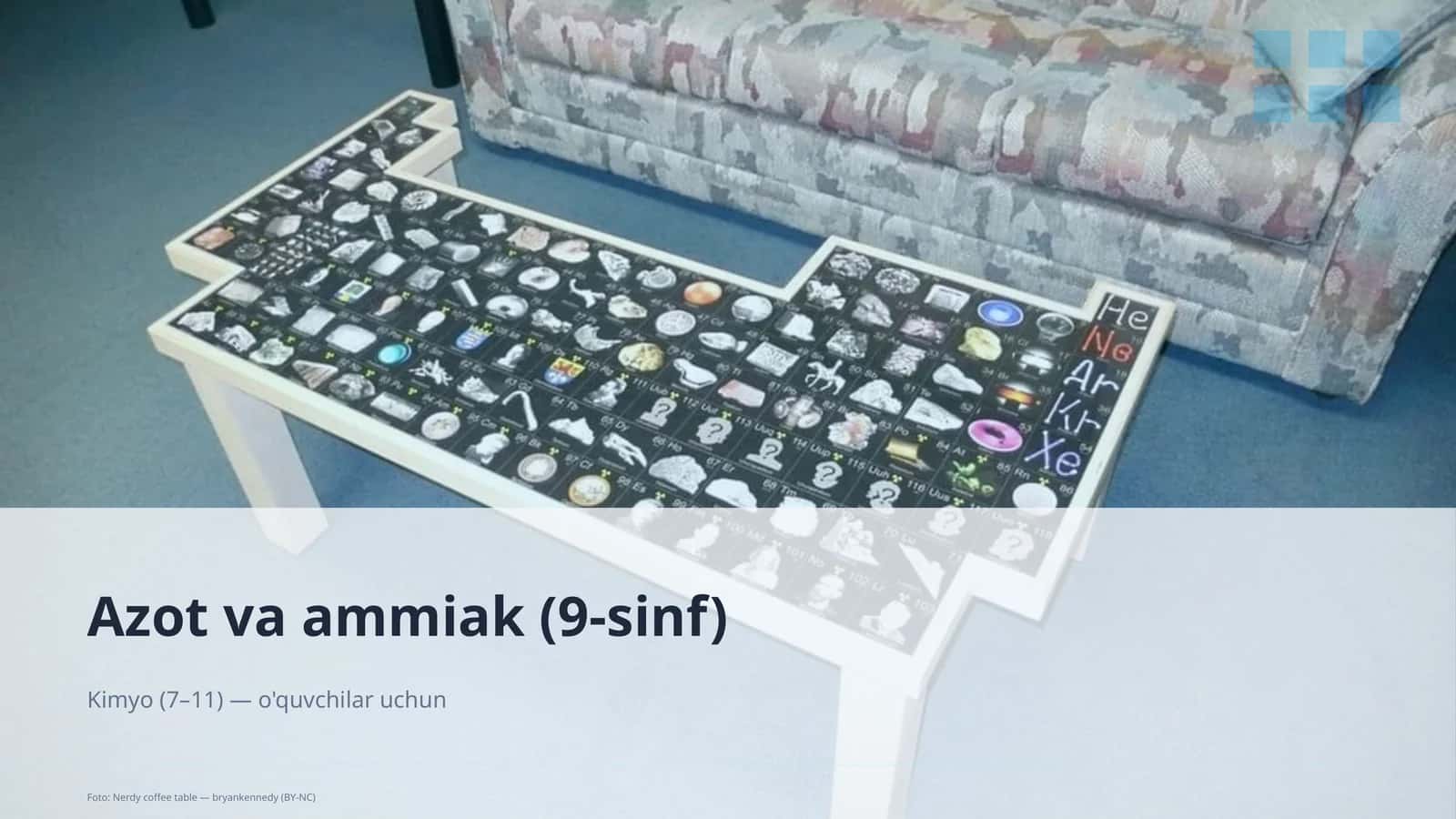Azot va ammiak (9-sinf) 1