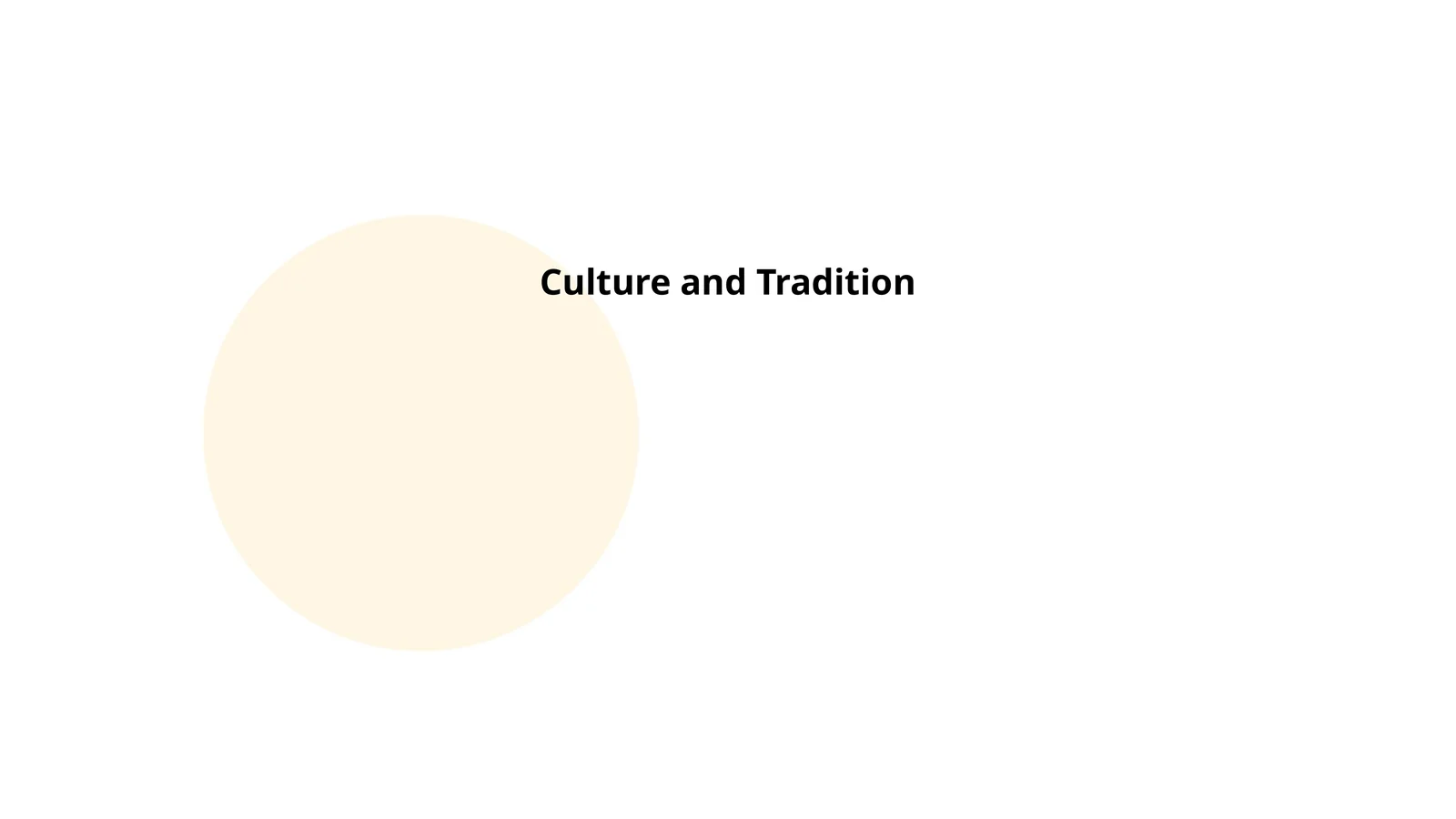 Culture and Tradition 1
