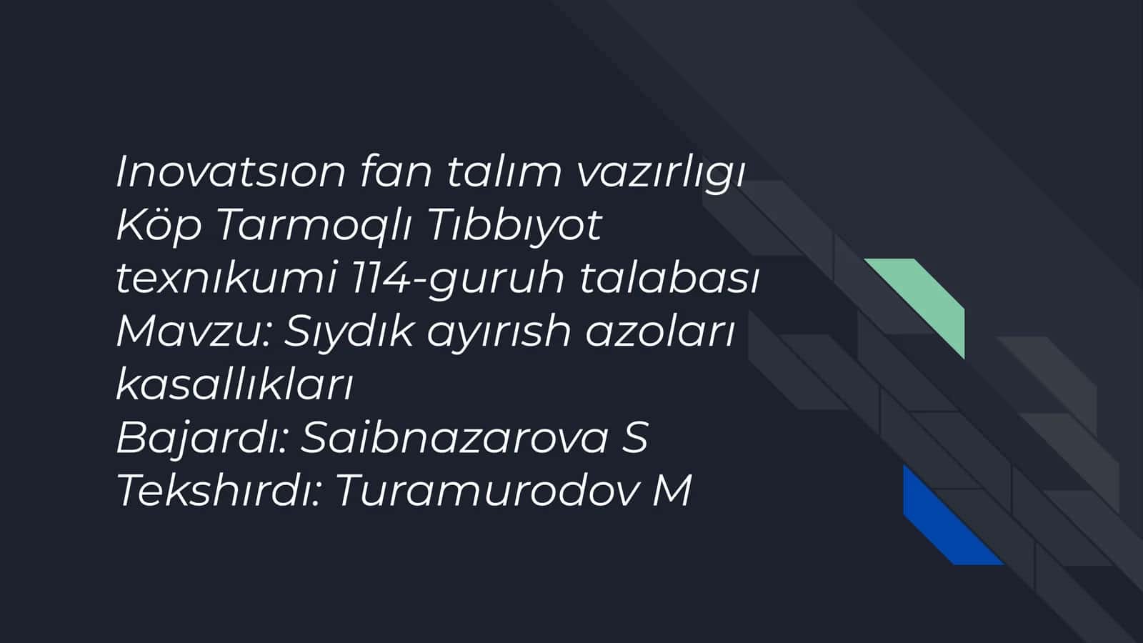 Sıydık ayırısh azoları kasallıkları 1