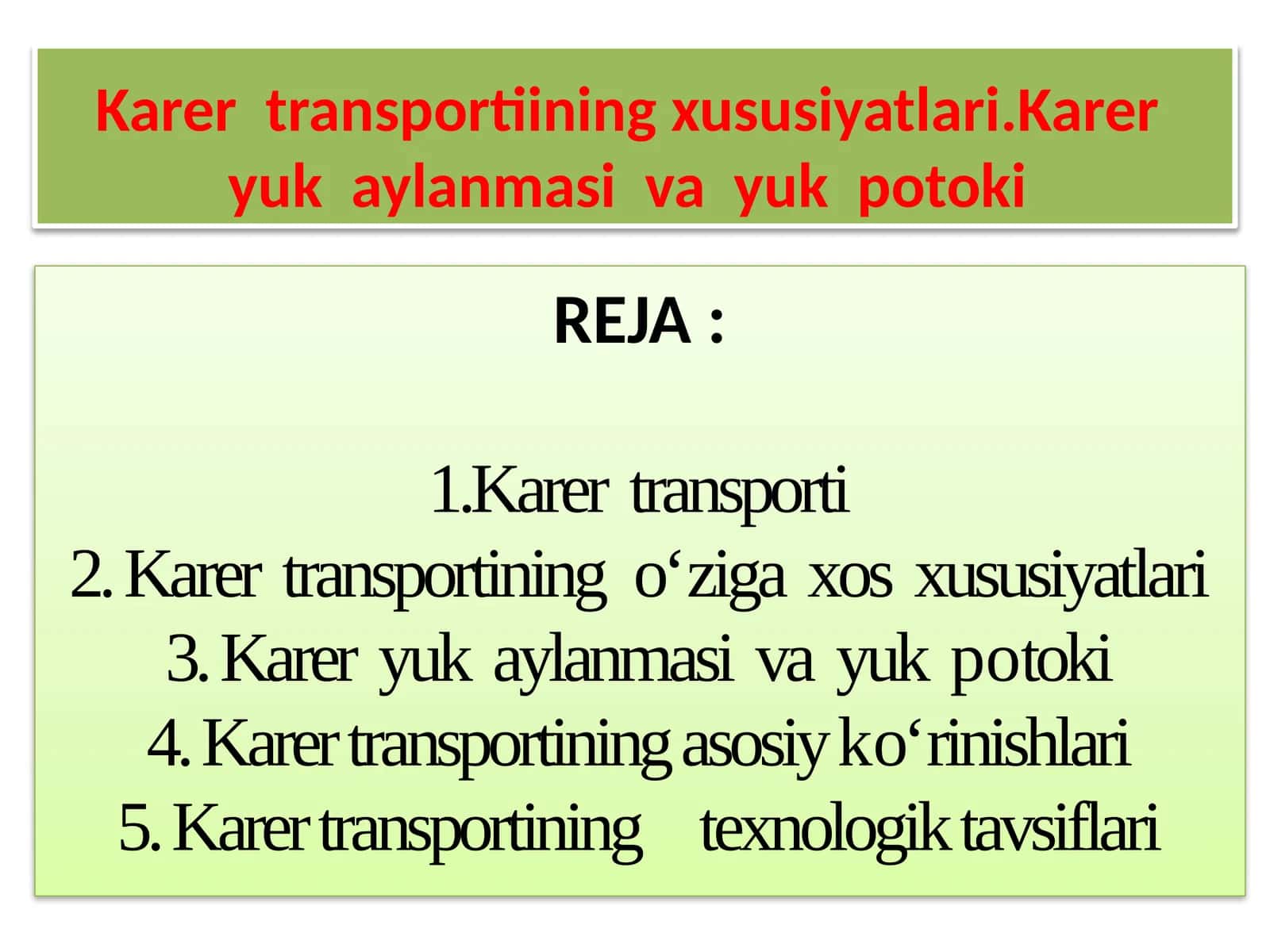 Karer Transporti 1