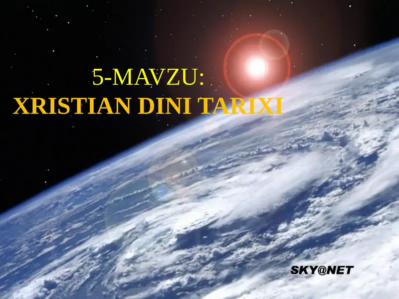 XRISTIAN DINI TARIXI 1