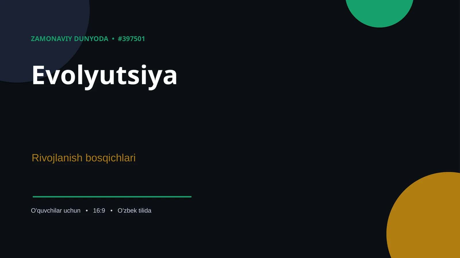 Evolyutsiya 1