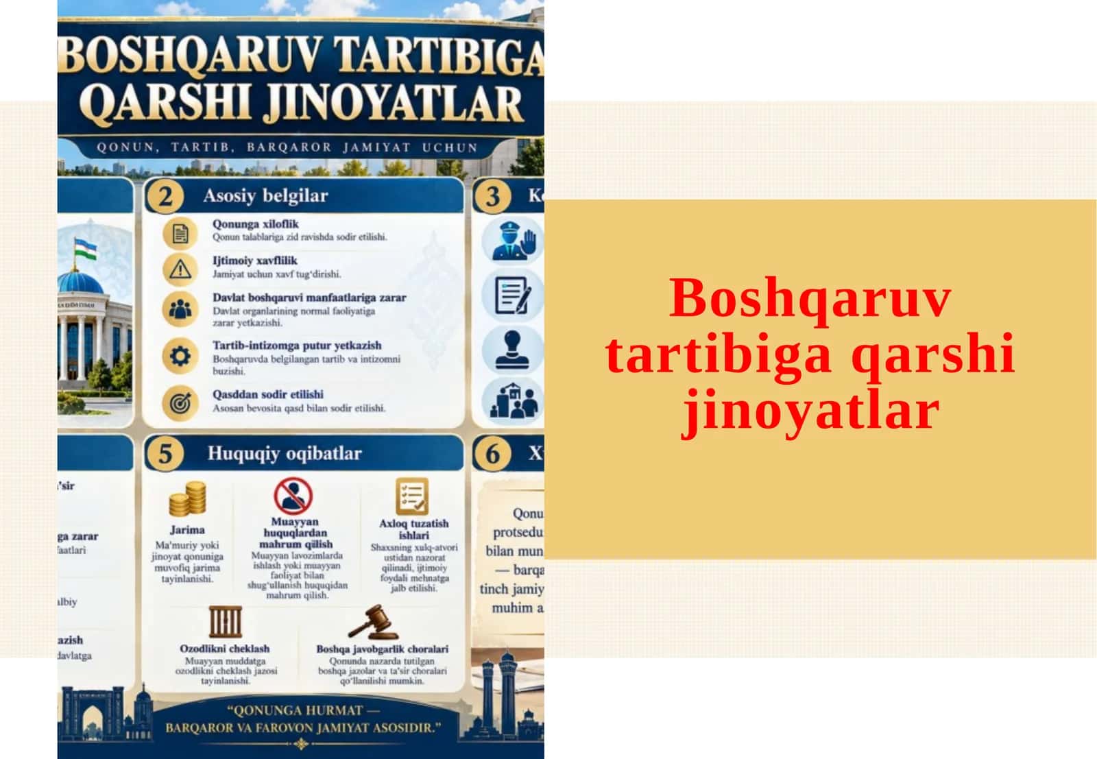 Boshqaruvtartibiga qarshi jinoyatlar 1