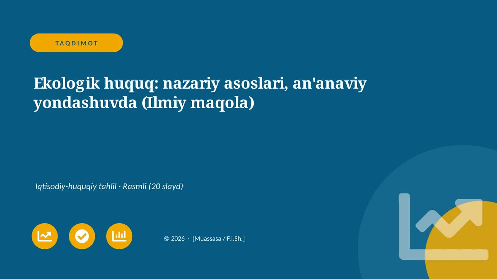 Ekologik huquq: nazariy asoslari, an'anaviy yondashuvda (Ilmiy maqola) 1