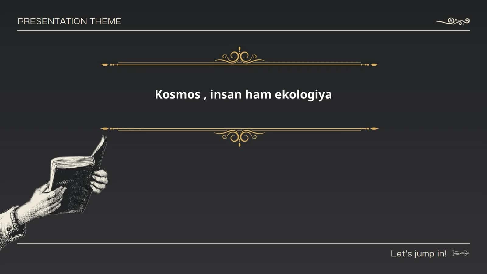 Kosmos, insan ham ekologiya 1