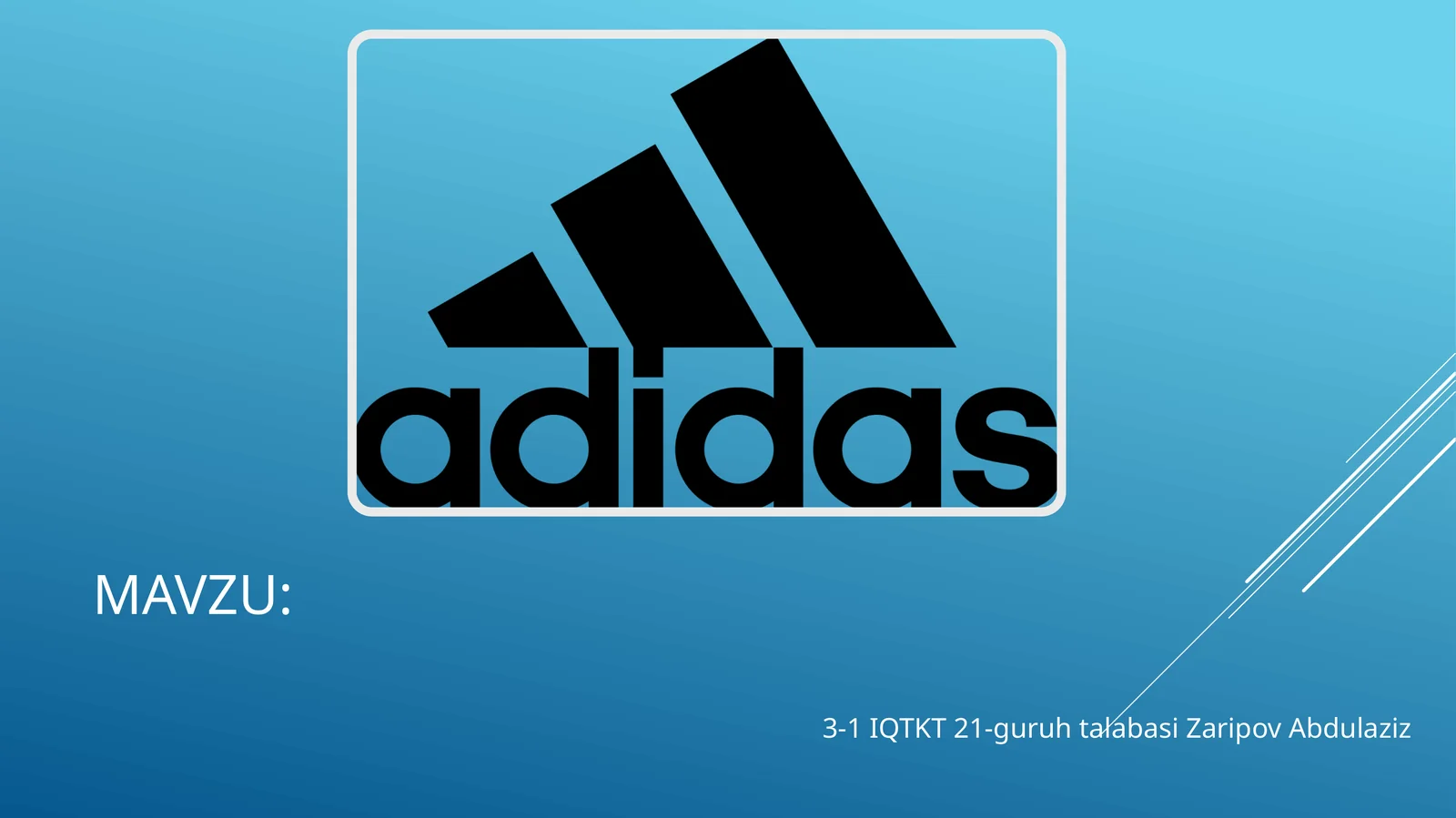 Adidas AG 1