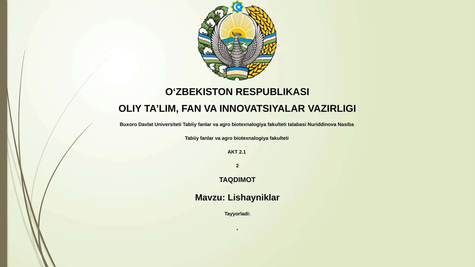 Lishayniklar 1