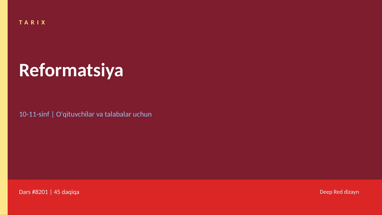 Reformatsiya 1