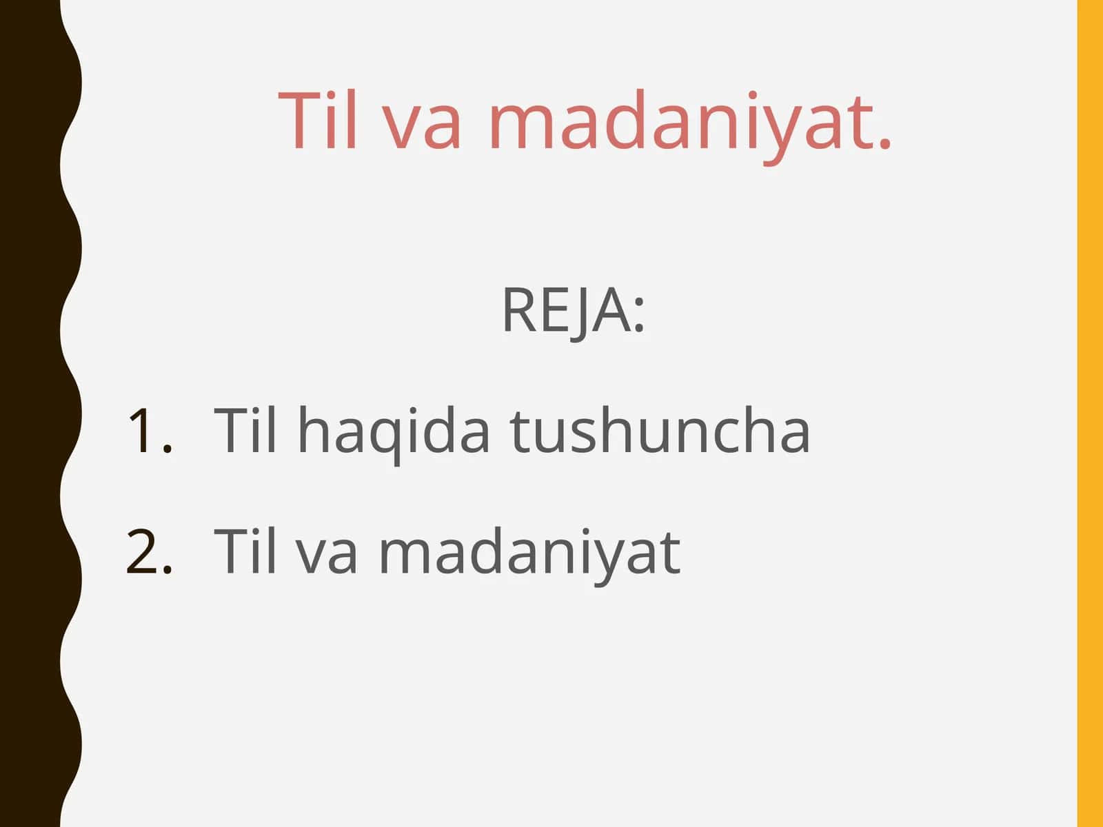 Til va madaniyat 1