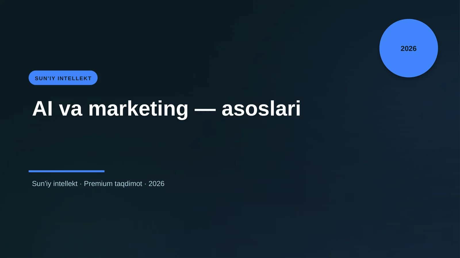 AI va marketing — asoslari 1