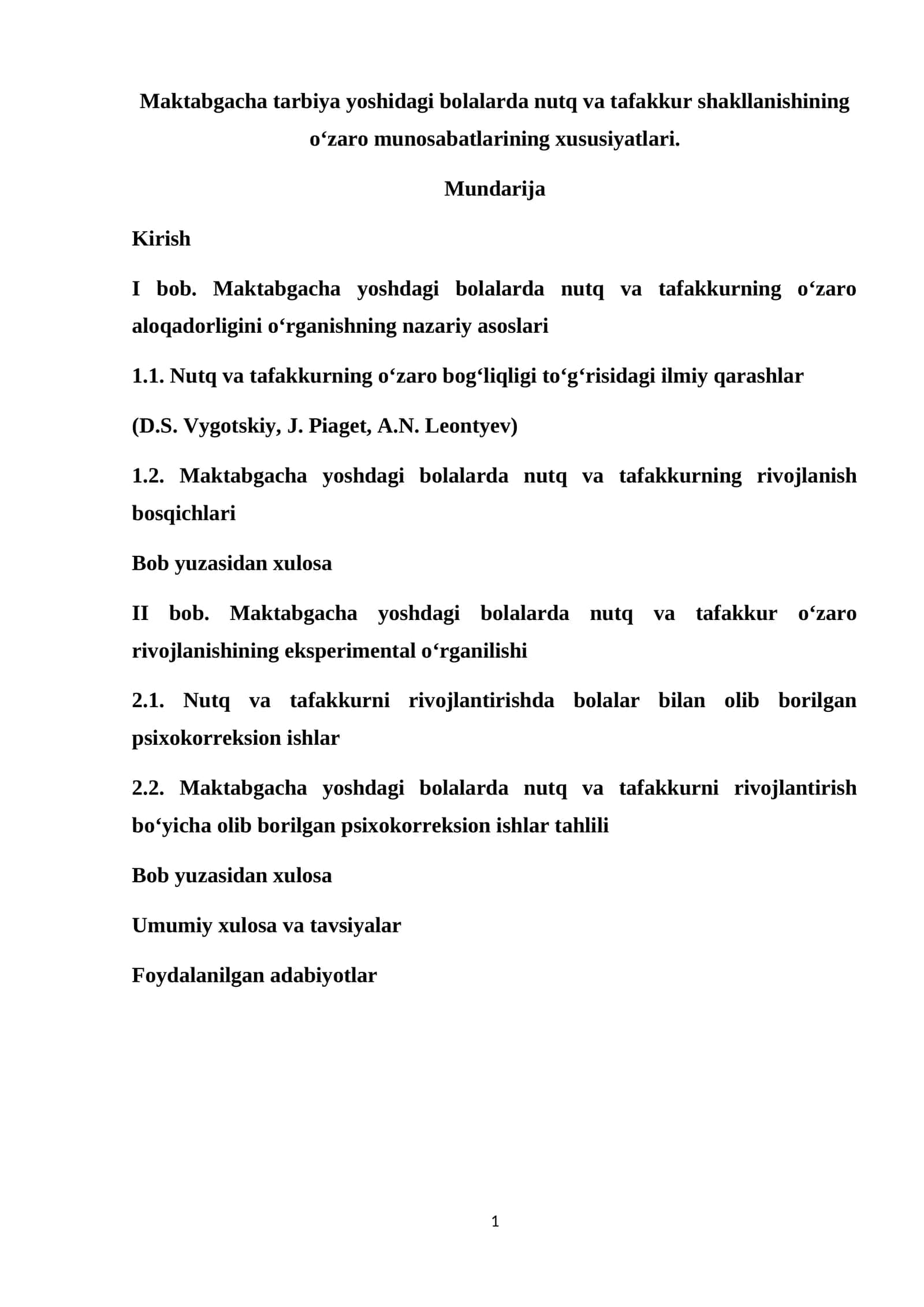 Maktabgacha tarbiyada nutq va tafakkur 1