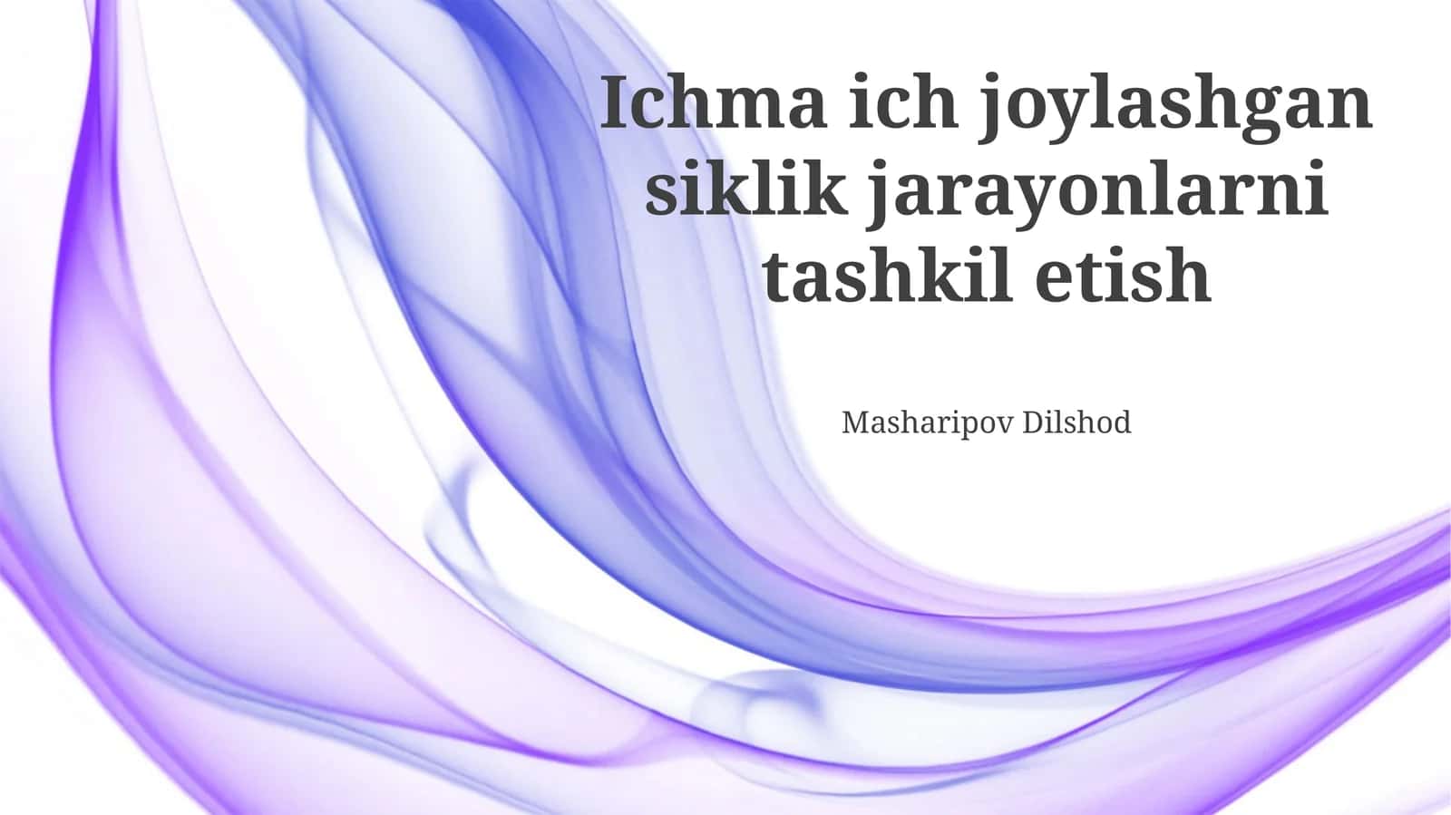 Ixma hududidagi siklik jarayonlarni aniqlash 1