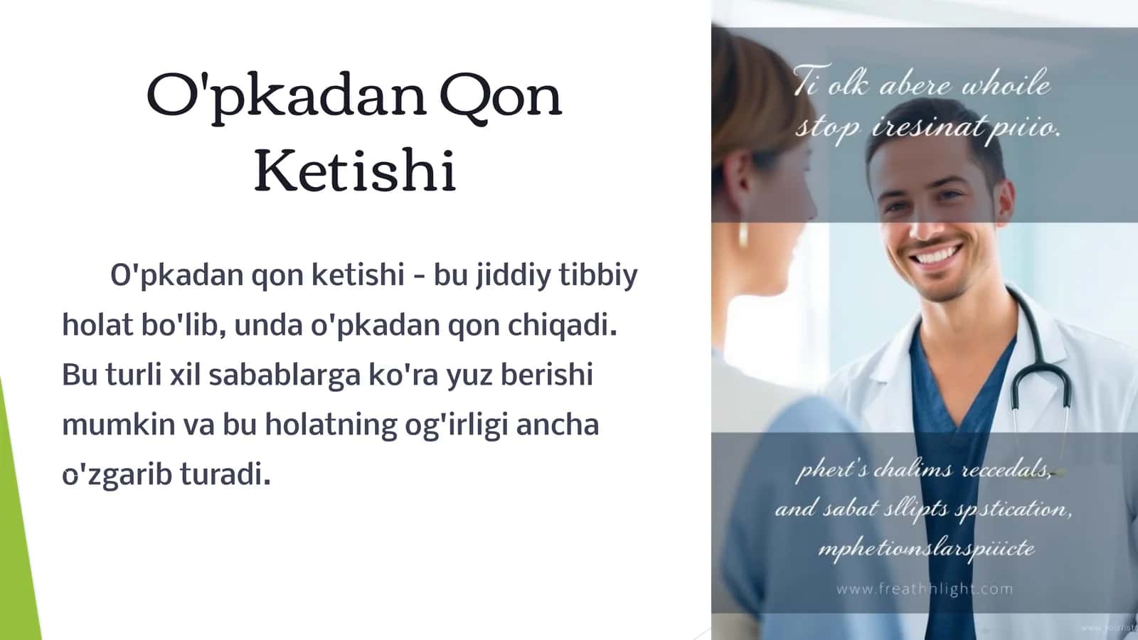 O'pkadan Qon Ketishi 1