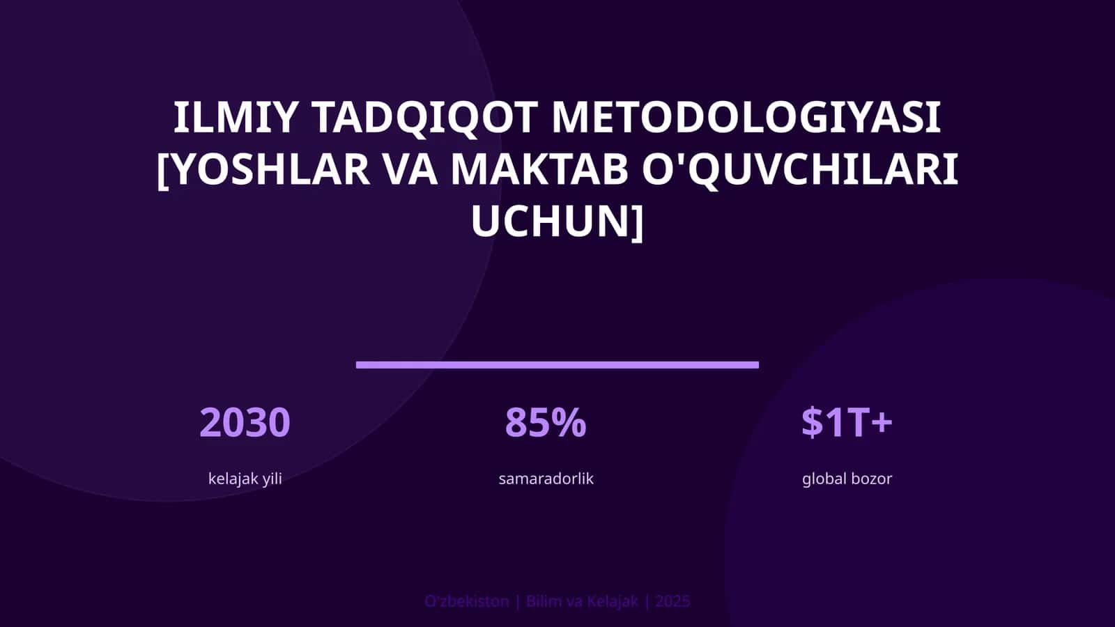 Ilmiy tadqiqot metodologiyasi [yoshlar va maktab o'quvchilari uchun] 1