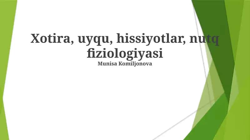 Uyqu, Kayfiyat va Artikulyatsiya Aniqligi 1