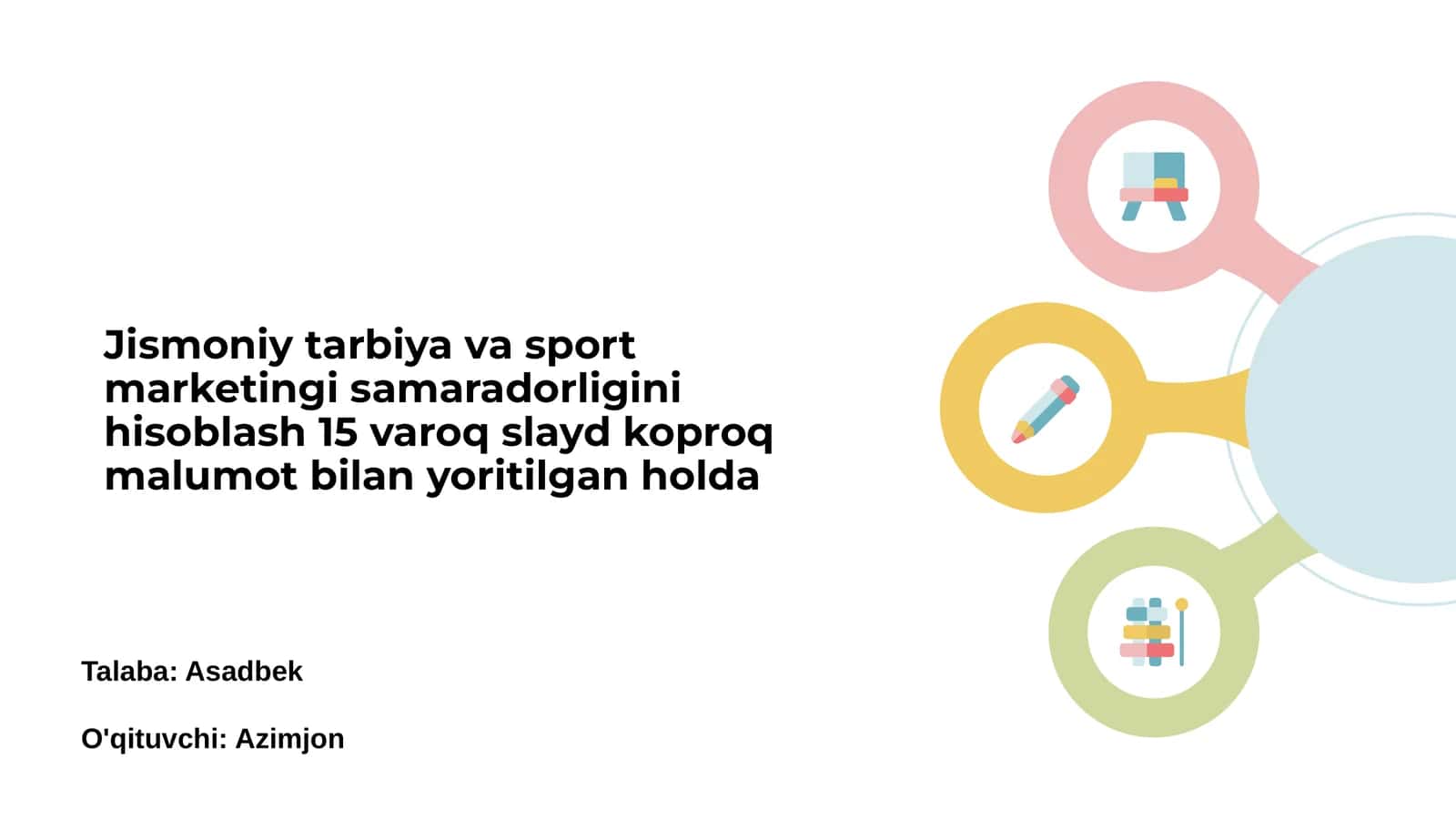 Jismoniy tarbiya va sport marketingi samaradorligini hisoblash 1