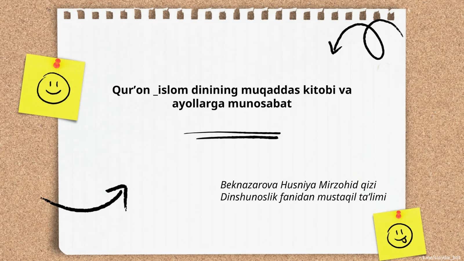 Qurʼon _islom dinining muqaddas kitobi va ayollarga munosabat 1