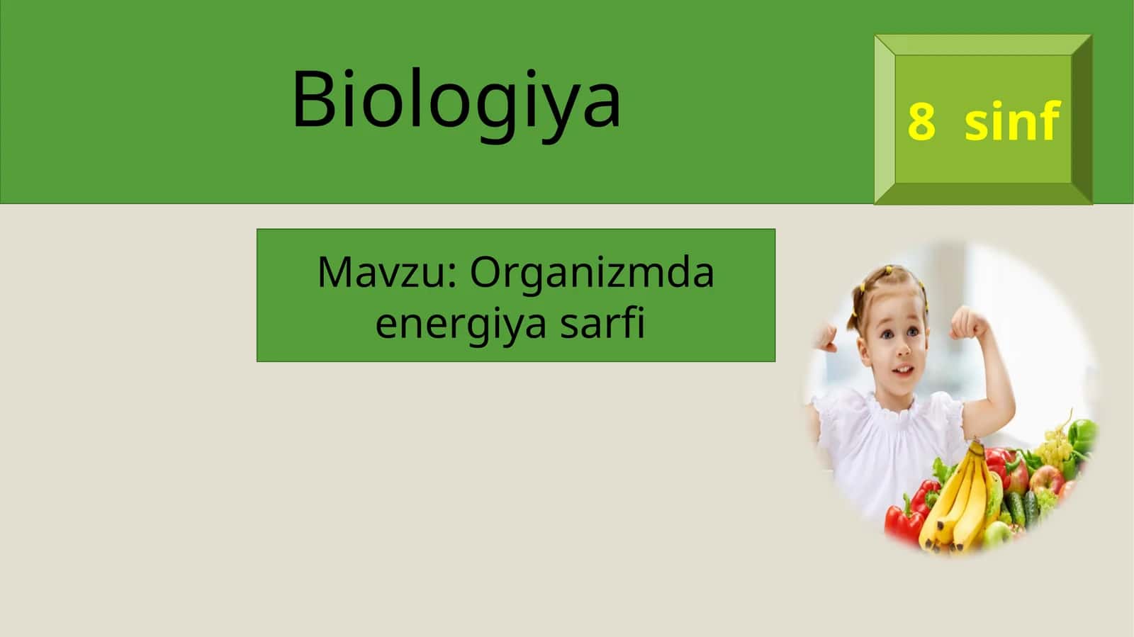 Organizmda energiy sarfi 1