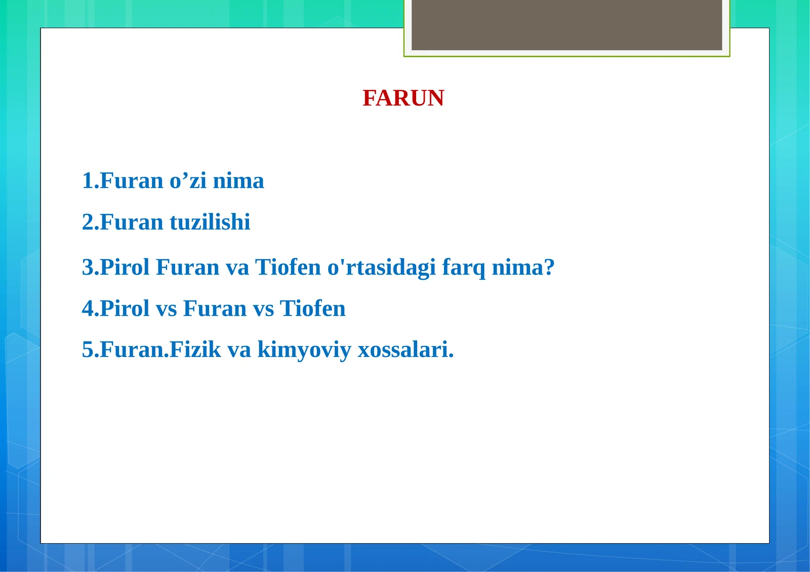 FARUN 1