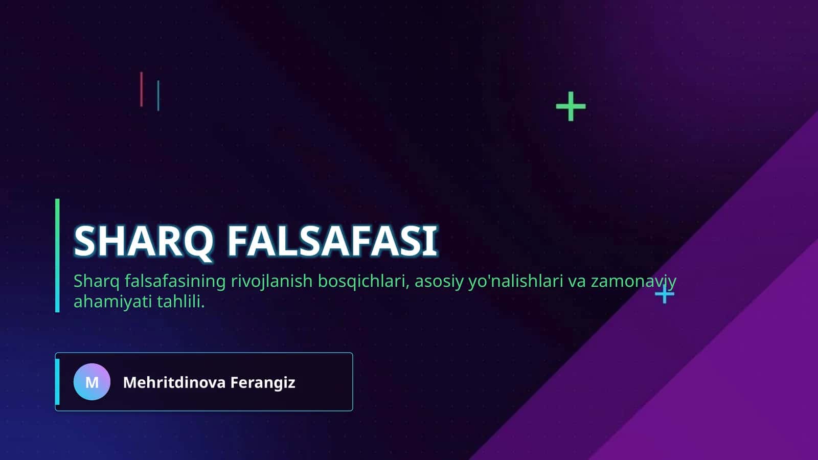 Sharq falsafasi 1